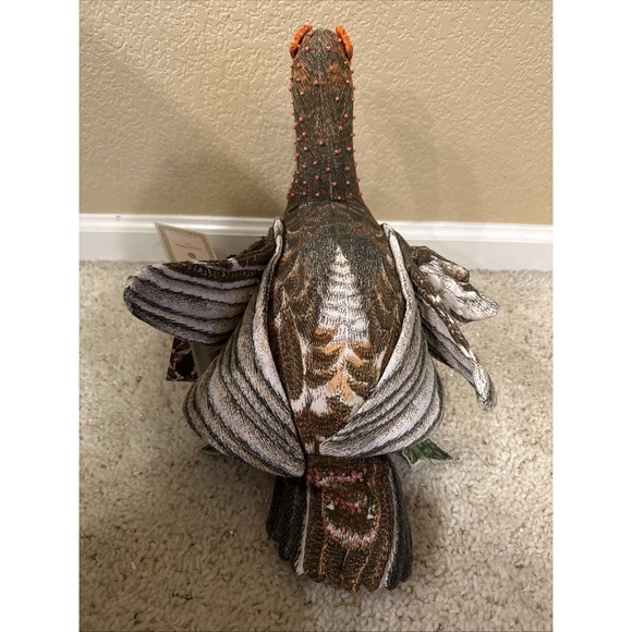 BRAND NEW! John Derian Target 2025 Fall Shaped Beaded Grouse 15"x11" Pillow NWT - Picture 4 of 7